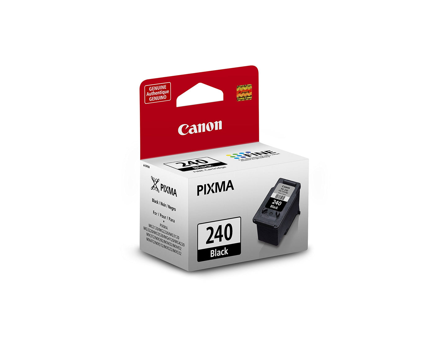 Genuine Canon PG-240 Ink Cartridge, Black - 5207B001