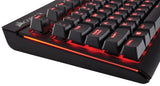 Open Box CORSAIR Strafe Mechanical Gaming Keyboard - Red LED Backlit - USB Passthrough - Linear and Quiet - Cherry MX Red Switch (Renewed)