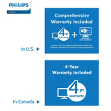 Philips BDM4350UC 43" Brilliance Monitor, 4K UHD3840x2160 IPS 10-Bit Panel, Multiview Pip/Pbp, Hdmix2/Displayportx2/VGA, USB 3.0 Hub, Speakers