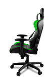 AROZZI Verona Pro V2 Premium Racing Style Gaming Chair with High Backrest, Recliner, Swivel, Tilt, Rocker and Seat Height Adjustment, Lumbar and Headrest Pillows Included, Green