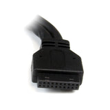StarTech.com 2 Port Internal USB 3.0 Motherboard Header Adapter Cable with Internal 20-Pin Header to 2x USB 3.0 A 6-Inch Female Adapter Cable (USB3SMBADAP6)