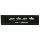Startech.Com 35BAYUSB3S4 Usb 3.0 Front Panel 4 Port Hub with 3.5/5.25-Inch Bay