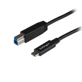 StarTech.com USB C to USB B Printer Cable - 1m / 3 ft - Superspeed - USB 3.1-10Gbps - USB C Printer Cable - USB Type C to Type B (USB31CB1M)