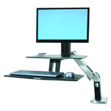 Ergotron Workfit-A Stand with Suspended Keyboard (24-391-026)