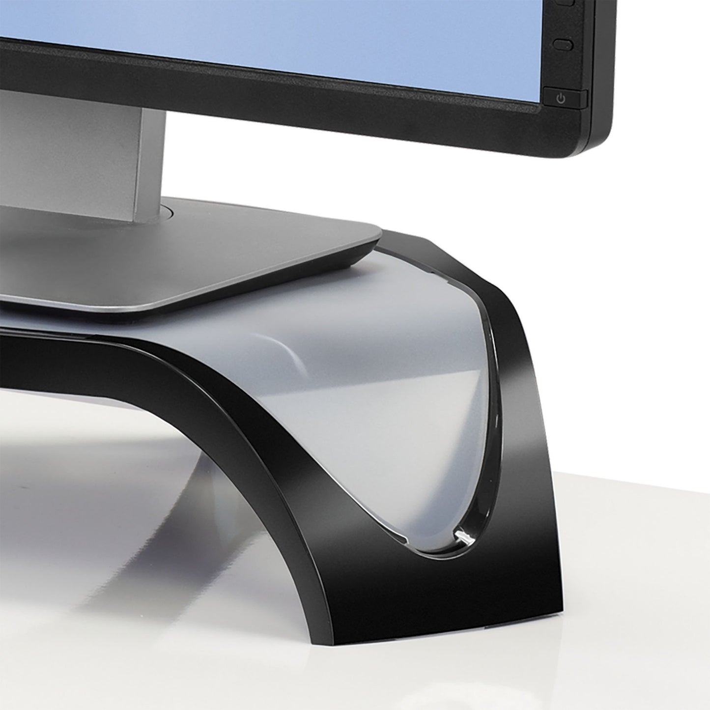 Fellowes Smart Suites Corner Monitor Riser, Black (8020101)