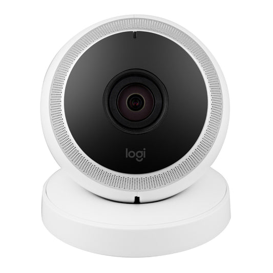 Refurbished Logitech Circle Wireless HD Video Security Camera with 2-way talk - White - (Renewed)