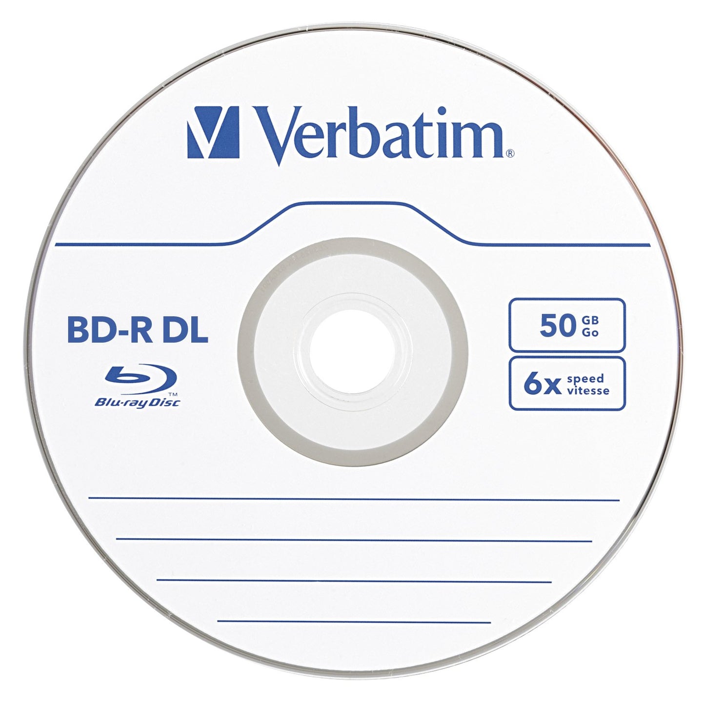 Verbatim BD-R 50GB 6X Blu-ray Recordable Media Disc - 10 Pack Spindle
