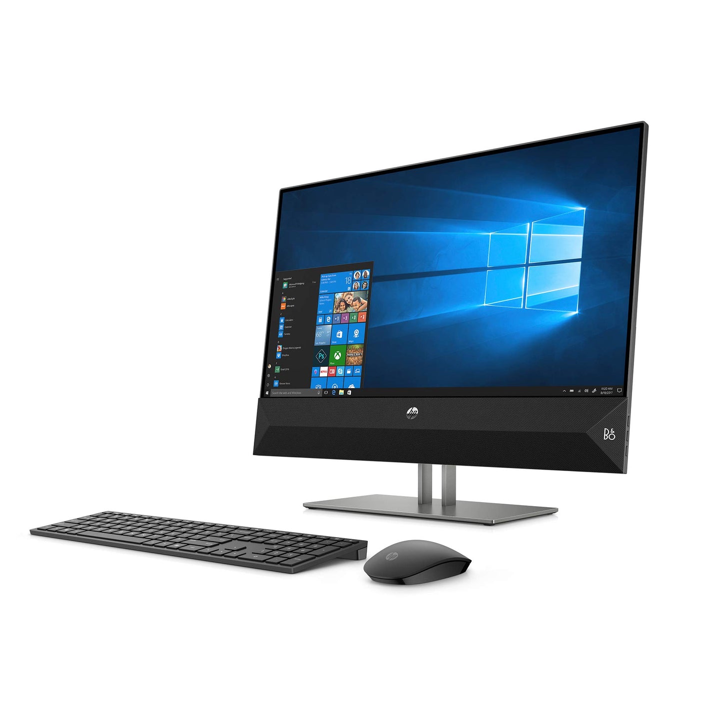 HP Pavilion 24-inch All-in-One Computer, AMD Ryzen 5 2600H, 8 GB RAM, 2 TB hard drive, Windows 10 (24-xa0020, Black) - 4NM45AA#ABA