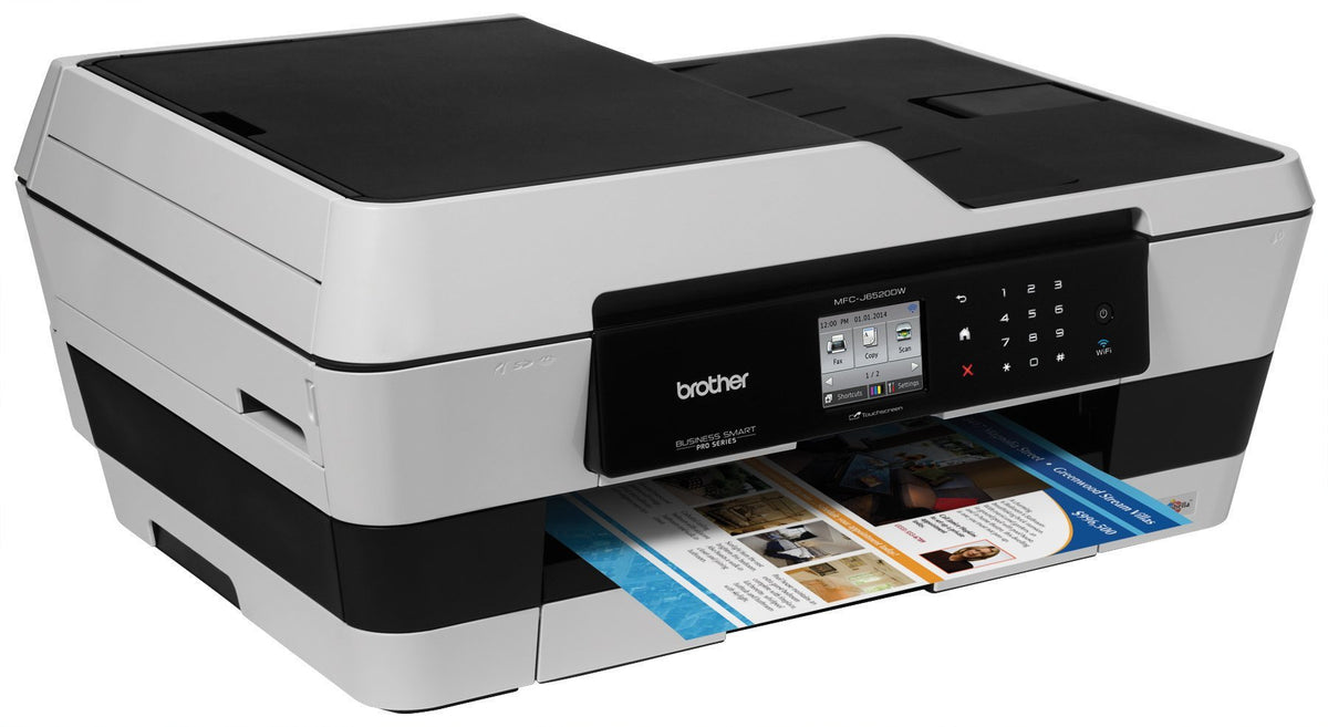 Brother MFC-J6520DW Wireless Color Inkjet Printer with ScannerCopier and Fax