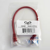 C2G 20088 Cat5e Cable - Snagless Unshielded Ethernet Network Patch Cable, Red (50 Feet, 15.24 Meters)