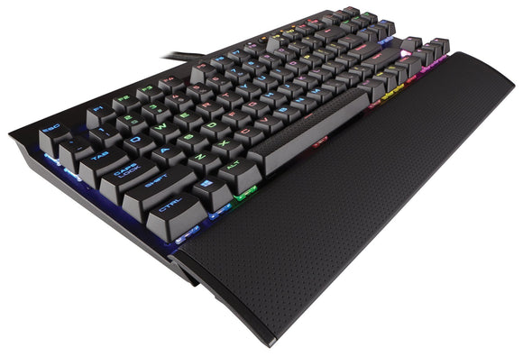 CORSAIR K65 RAPIDFIRE - RGB Backlit Mechanical Gaming Keyboard - USB Passthrough & Media Controls - Fastest & Linear - Cherry MX Speed