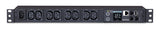 CyberPower PDU31004 Monitored PDU, 120-240V/15A, 8 Outlets, 1U Rackmount, Black