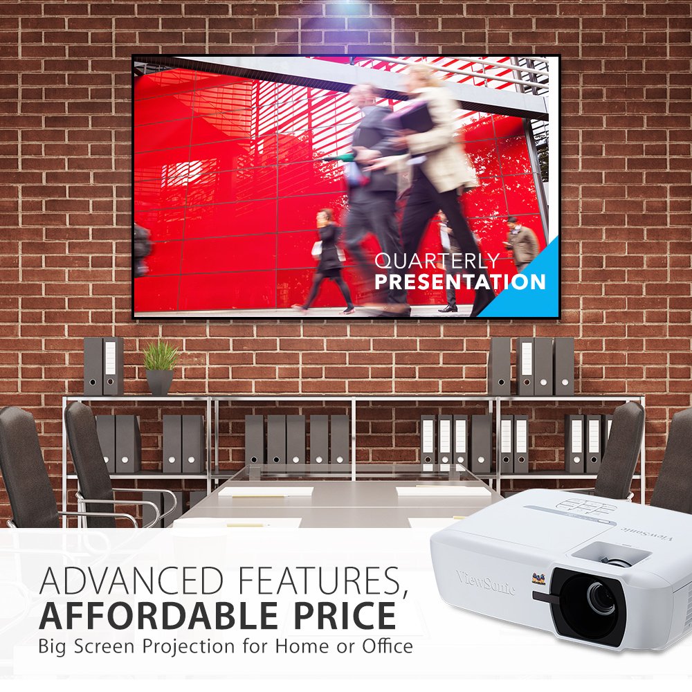 ViewSonic PA505W 3500 Lumens WXGA Projector for Home and Office