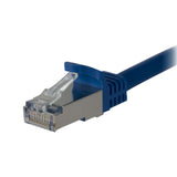 StarTech.com Cat6a Ethernet Cable - 1 ft Network Patch Cable - Blue - Shielded (STP) - Molded Cat 5 Network Cable - Cat 6a Ethernet Cord - 1ft (C6ASPAT1BL)