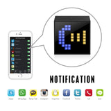 Divoom TIMEBOXBLACK Timebox Mini Portable Sleep-Aid Smart Alarm Clock with APP Programmable Pixel LED Bluetooth Speaker