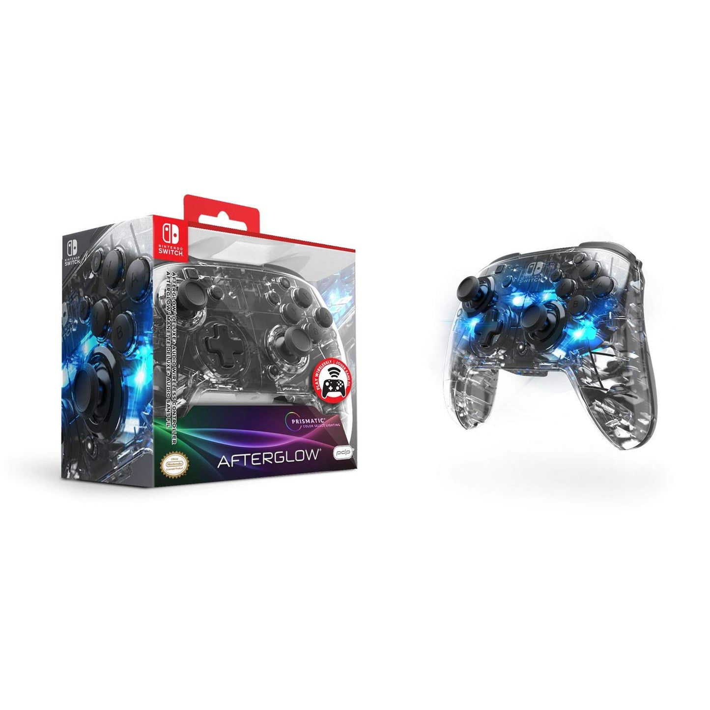 Afterglow Nintendo Switch Wireless Deluxe Controller, 500-137 - Nintendo Switch