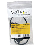 StarTech.com DB9 RS232 Serial Extension Male to Female Cable, 0.5m, Black (MXT10050CMBK)