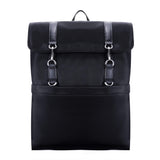 McKlein, N Series, Element, Nano Tech-Light Nylon with Leather Trim, 15" Nylon Flap Over Laptop Backpack, Black (18475)