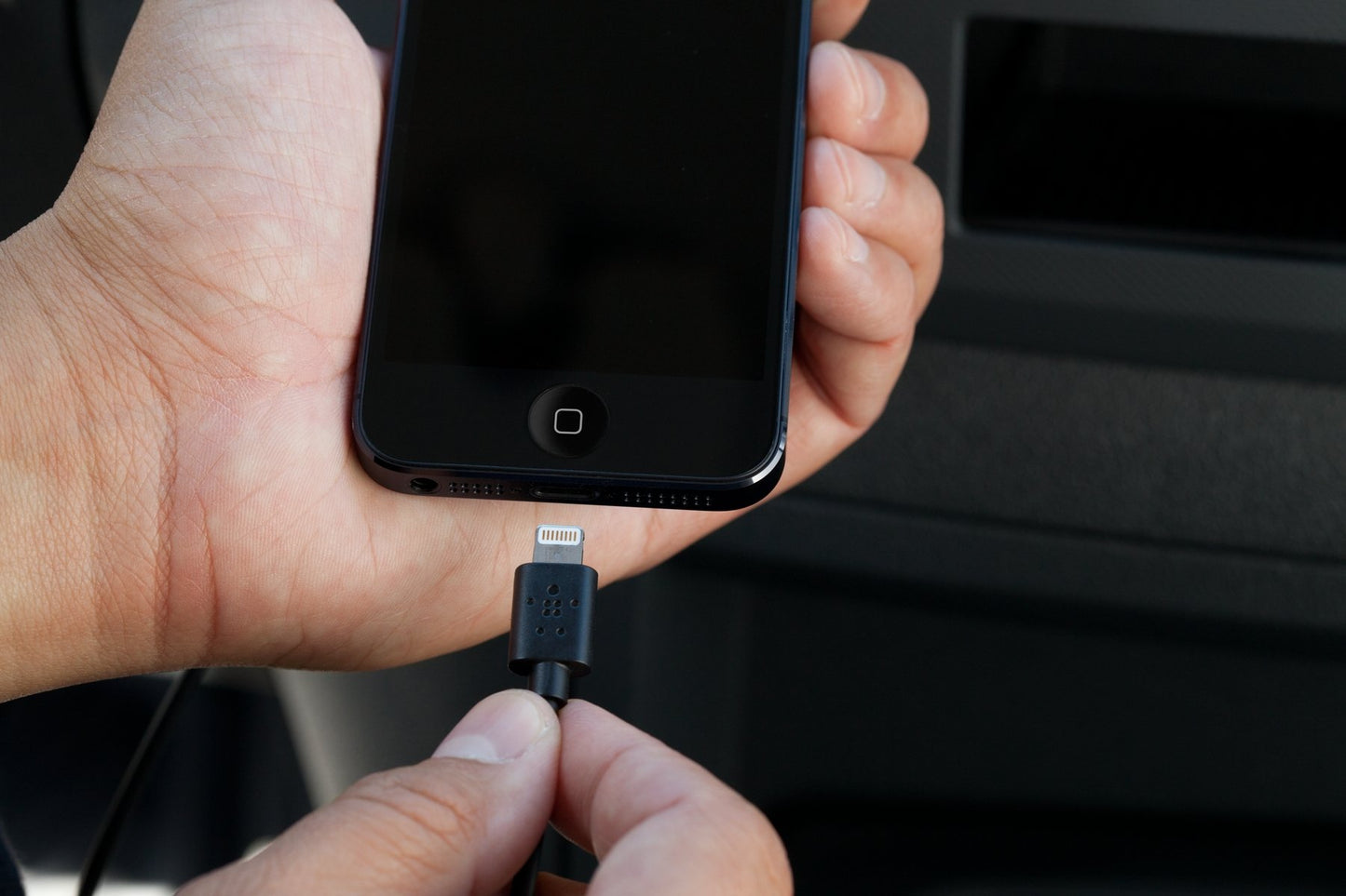 Belkin F8J078bt04-BLK Car Charger with Lightning 8-Pin Connector to USB Cable 2.1-Amp-Retail Packaging-Black