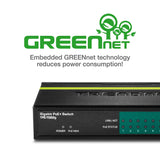 TRENDnet 8-Port GREENnet Gigabit PoE+ Switch, TPE-TG82G, Supports PoE and PoE+ Devices, 61W PoE Budget, 16Gbps Switching Capacity, Data & Power via Ethernet to PoE Access Points & IP Cameras