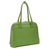 McKlein 96651 USA Avon 15" Leather Ladies' Laptop Briefcase Green