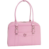 McKlein 96529 USA Hillside 14" Leather Ladies' Laptop Briefcase Pink