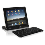 Macaroni Grill Bluetooth Keyboard with Viewing Stand (Vertical and Horizontal) for iPad, iPhone 3GS, iPod Touch 3G (Black)