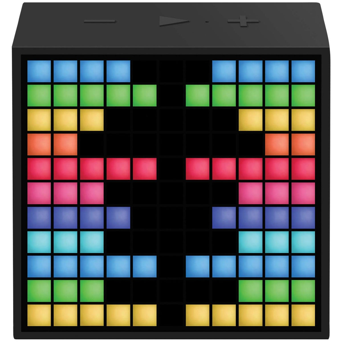 Divoom TIMEBOXBLACK Timebox Mini Portable Sleep-Aid Smart Alarm Clock with APP Programmable Pixel LED Bluetooth Speaker