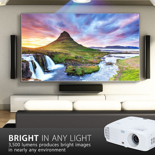 ViewSonic 4K Projector with 3500 Lumens HDR Support and Dual HDMI for Home Theater Day and Night (PX747-4K)