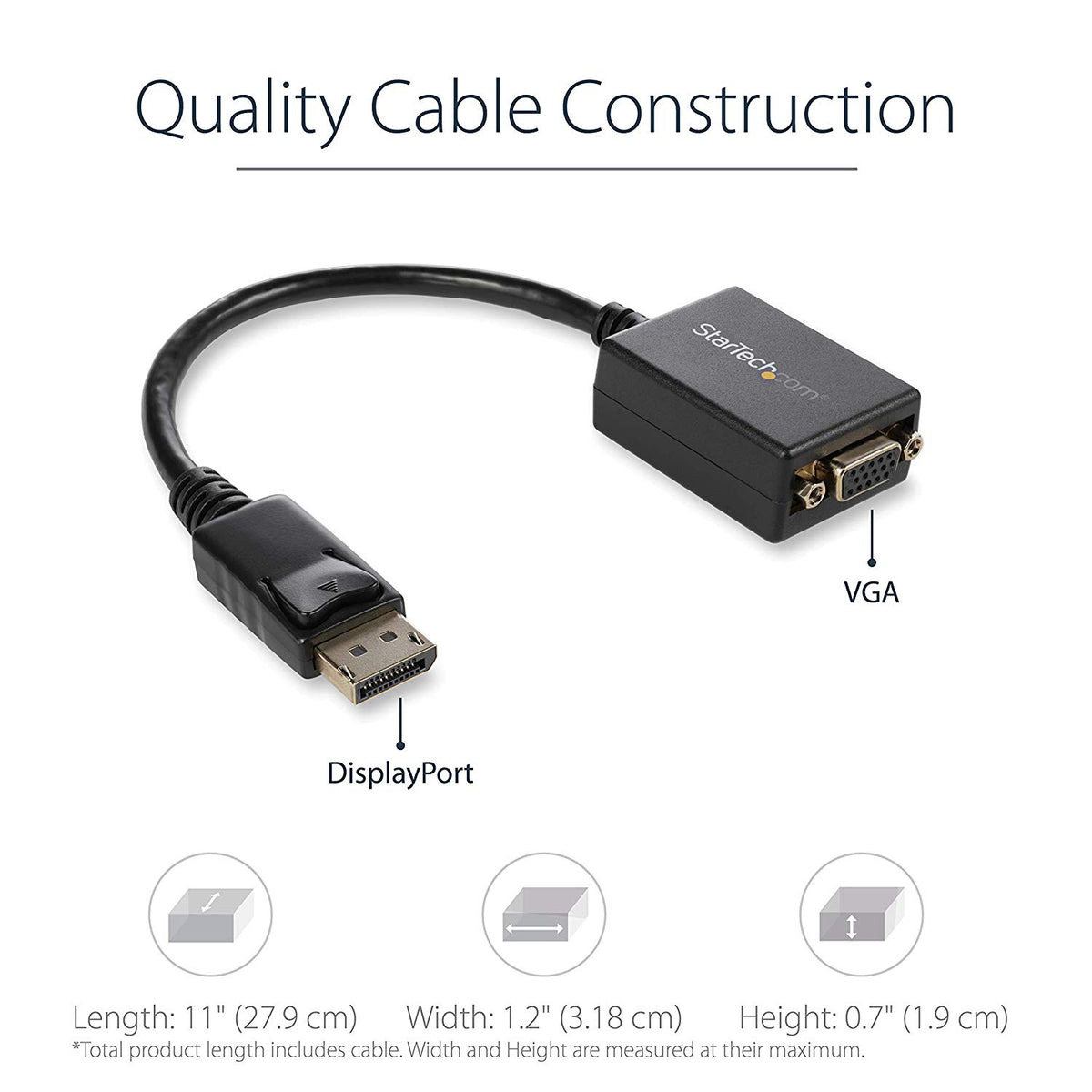 StarTech.com DisplayPort to HDMI 4K Audio/Video Converter