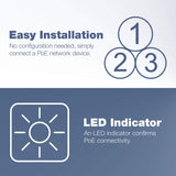 TRENDnet Gigabit Power Over Ethernet Plus (PoE+) Injector,Converts Non-PoE Gigabit to PoE+ or PoE Gigabit, Network Distances up to 100 M (328 Ft.), TPE-115GI