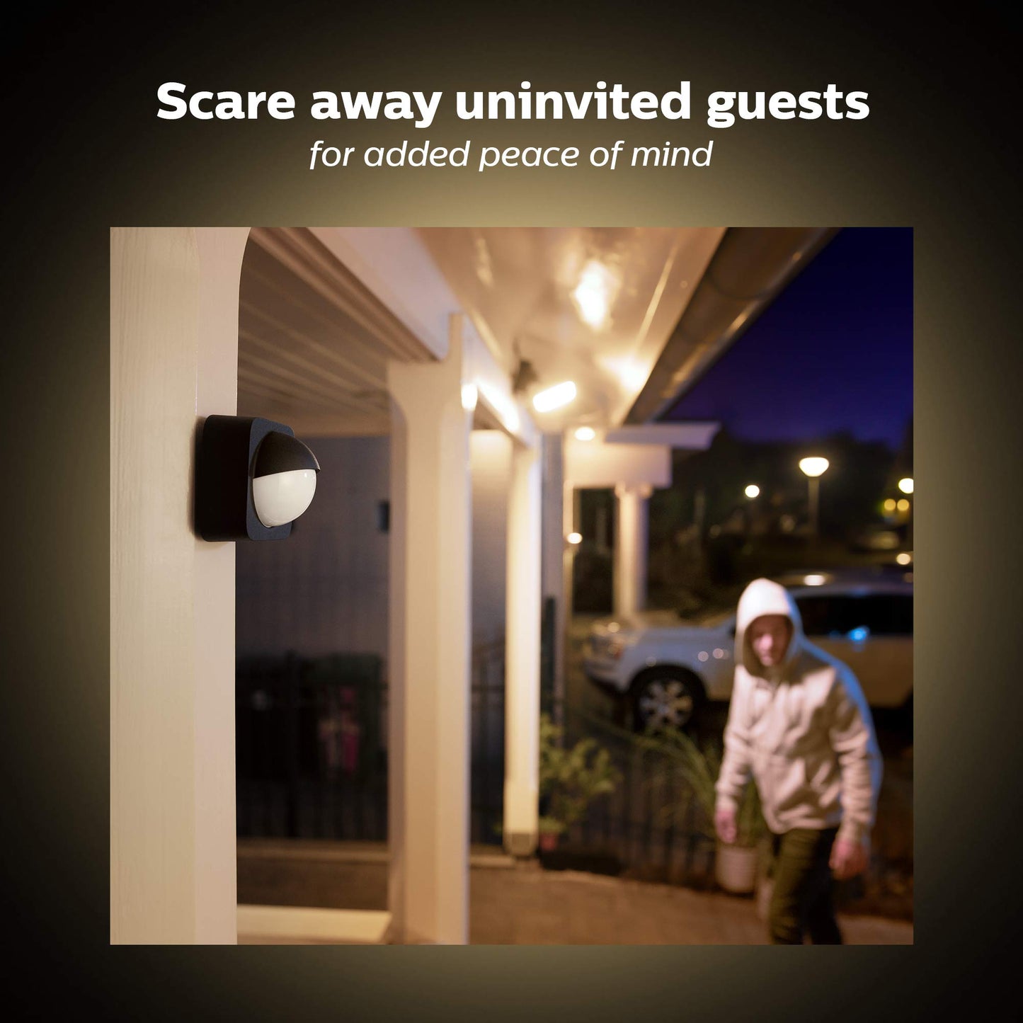 Philips Hue 541730 Outdoor Motion Sensor, Black & White
