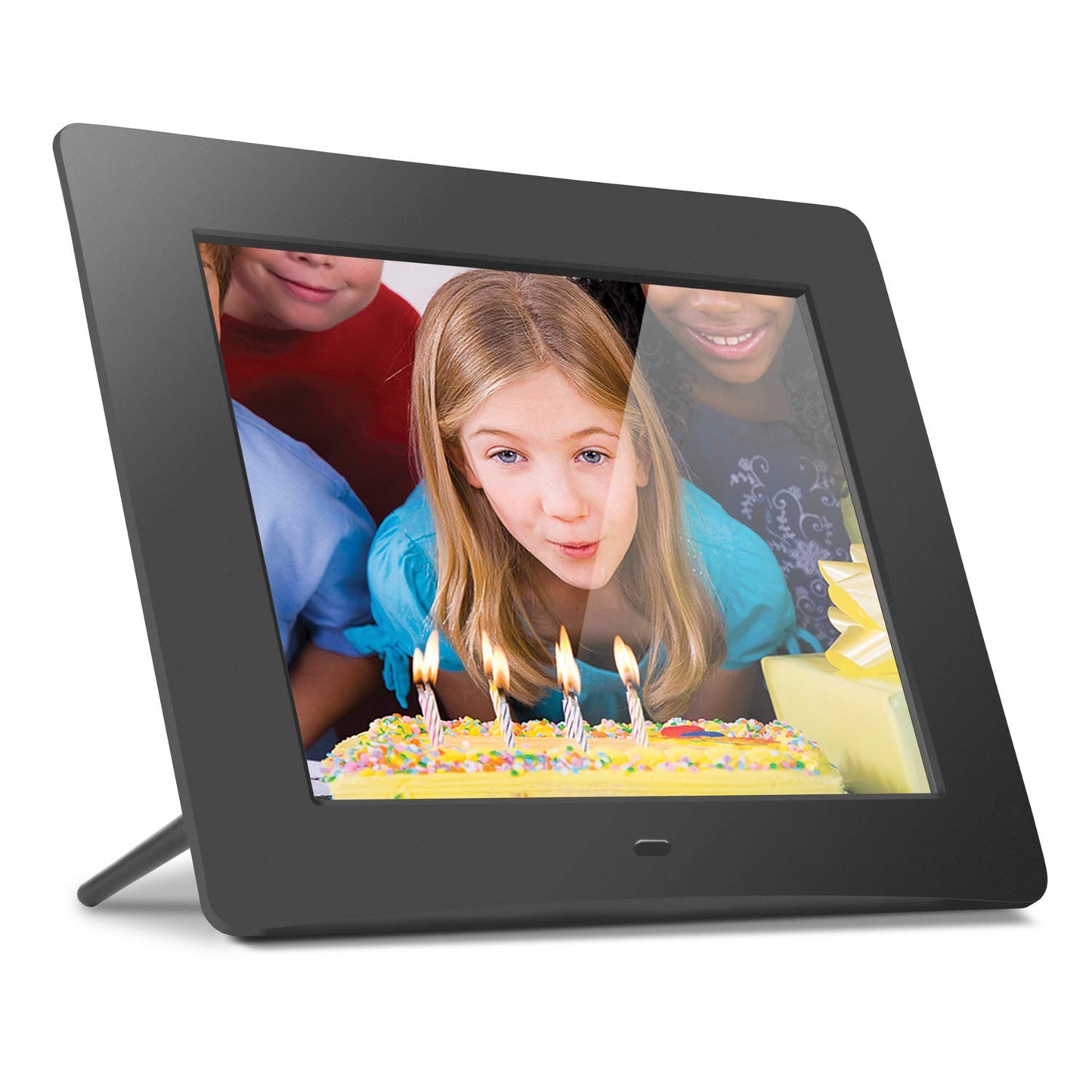 Aluratek (ADMPF108F) 8" Hi-Res Digital Photo Frame with 4GB Built-In Memory (800 x 600 Resolution), Photo/Music/Video Support
