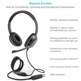 Cyber Acoustics USB Stereo Headset with Headphones and Noise Cancelling Microphone for PCs and Other USB Devices (AC-5008)\