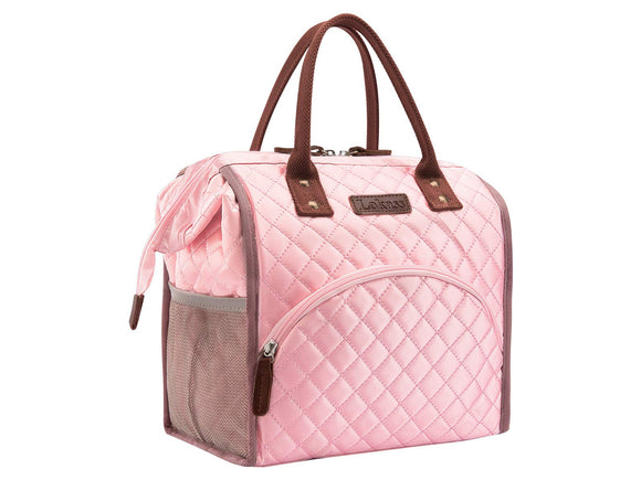 Hisen Waterproof Cooling Insulated Lunch Bag-Black (Argyle)