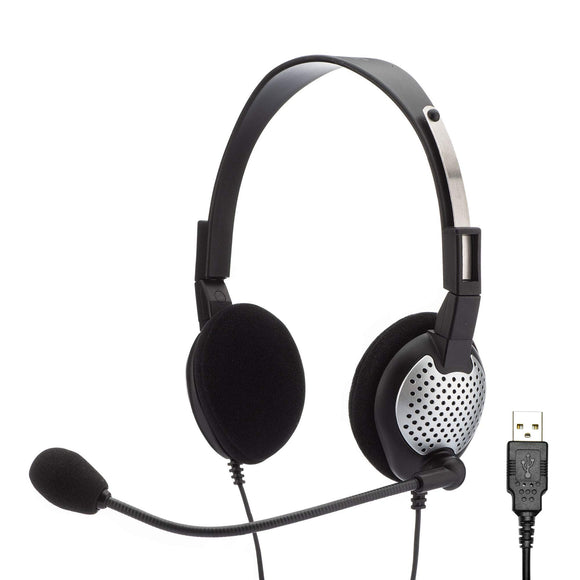 Andrea Communications C1-1022300-50 Model NC-181 VM USB On-Ear Mono (Monaural) Headset NC-181VM USB