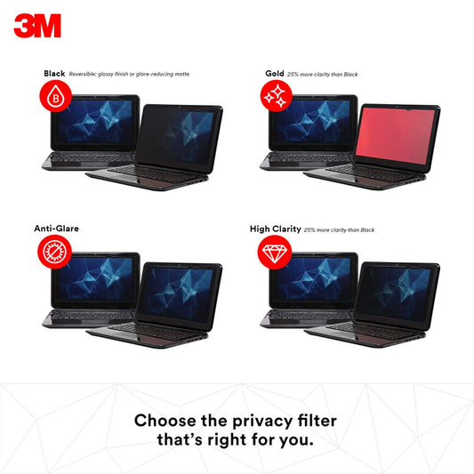 3M Privacy Filter for 14" Laptop - Gold - Works for Lenovo X1 Carbon - Widescreen 16:9 - GF140W9B