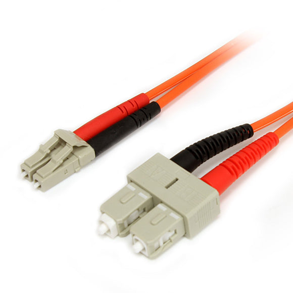 StarTech.com 5m Fiber Optic Cable - Multimode Duplex 62.5/125 - LSZH - LC/SC - OM1 - LC to SC Fiber Patch Cable (FIBLCSC5)