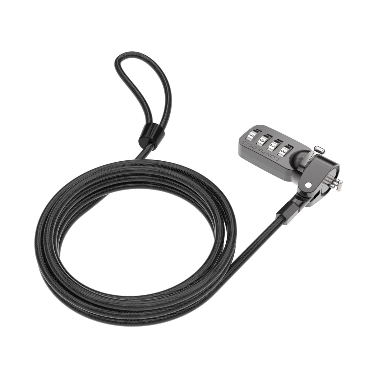 Maclocks 4-Dial Combination Laptop Lock with 6-Foot Cable, Black (CL37)