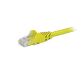 StarTech.com Cat6 Patch Cable - 9 ft - Yellow Ethernet Cable - Snagless RJ45 Cable - Ethernet Cord - Cat 6 Cable - 9ft (N6PATCH9YL)