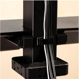 Fellowes Lotus VE sit-Stand Workstation - Desk Mount for 2 LCD Displays/Keyboard/Mouse - Black