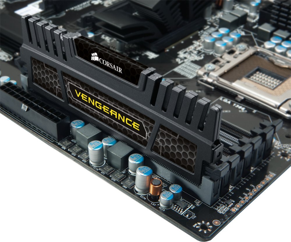 Corsair Vengeance 4 GB DDR3 1600 MHz PC3 12800 240-Pin DDR3 SDRAM Memory for Intel Core i3, i5, i7 and AMD Platforms, CMZ4GX3M1A1600C9