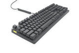 Mionix Wei PC and Mac RGB Mechanical Keyboard Silent-Great for Esports Made for Gamers and Artists-Quite Cherry Mx Red Switches-Durable USB Metal Keyboard Black/Grey-Replaceable Keycaps Pink/Red, Yellow, Blue/Turquise