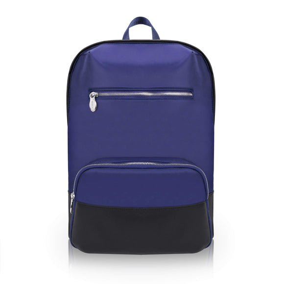 McKlein 18597 USA Brooklyn Nylon Contour Backpack Navy