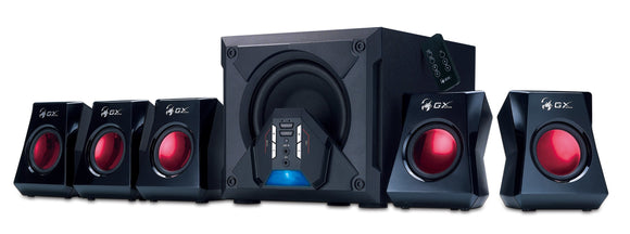 Genius GX-Gaming 5.1 Surround Sound 80 Watts Gaming Speaker System with Remote Control (G5.1 3500)