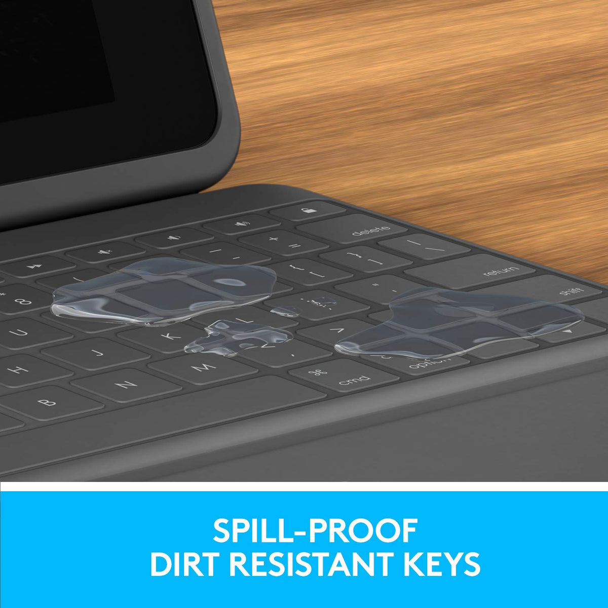 Logitech Rugged Folio Compatible with Seventh-Generation iPad, Graphite