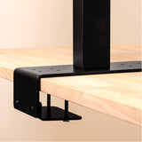 Fellowes Lotus VE sit-Stand Workstation - Desk Mount for 2 LCD Displays/Keyboard/Mouse - Black