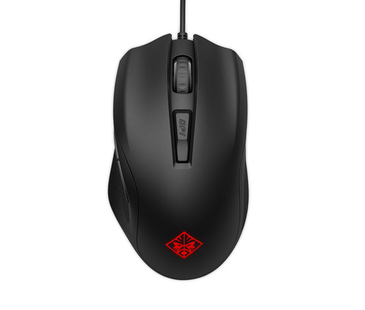 OMEN by HP Wired USB Gaming Mouse 400 -Optimized Mechanical Switches - Quick Adjust 5,000 DPI Optical Sensor - Sniper Mode - RGB LED - Customizable Buttons