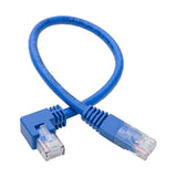 Tripp Lite 1ft Cat6 Right Angled RJ45 GbE M/Blue