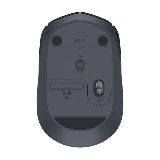 Logitech M170 2. 4GHz Wireless 3-Button Optical Scroll Mouse W/Nano USB Receiver (Black)